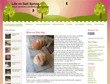 Tablet Screenshot of lifeonsaltspring.com